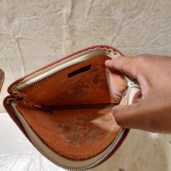 Shirl Miller LTD. Floral Tapestry Print Pouch Clutch Bag Wristlet - Picture 9 of 11